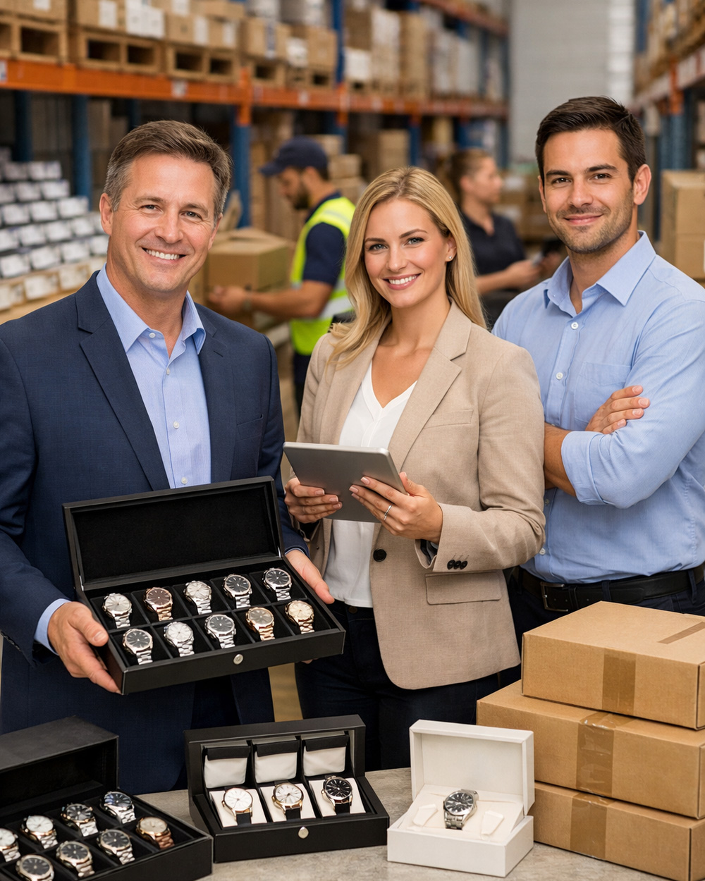 Business watch wholesale team and warehouse support